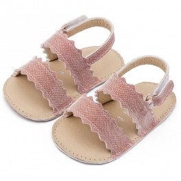 BabyWalker Βαπτιστικά παπούτσια κορίτσι MI1659 Ροζ αντικέ